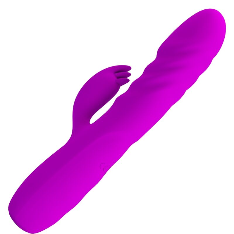 PRETTY LOVE - MELANIE PURPLE RECHARGEABLE RABBIT VIBRATOR - Amore24