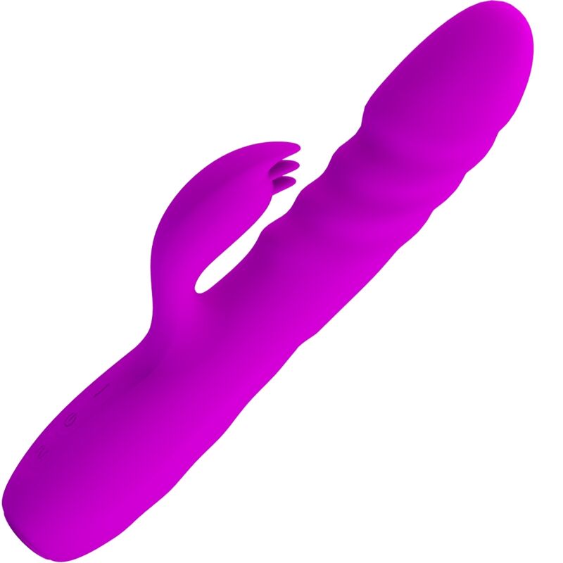 PRETTY LOVE - MELANIE PURPLE RECHARGEABLE RABBIT VIBRATOR - Amore24
