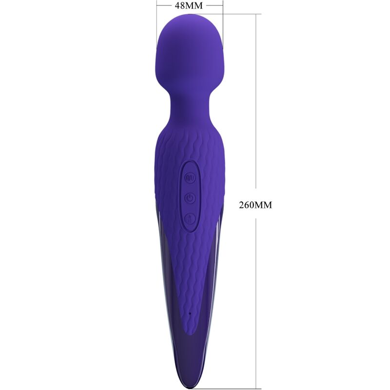 PRETTY LOVE - ANTONY YOUTH WAND VIBRATOR VIOLET HEAT EFFECT - Amore24