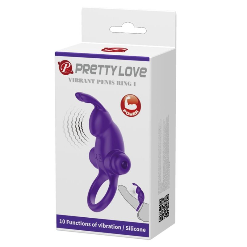 PRETTY LOVE - VIBRATOR RING I RABBIT FOR PURPLE PENIS - Amore24