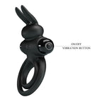 PRETTY LOVE - VIBRATOR III RABBIT RING FOR BLACK PENIS - Amore24