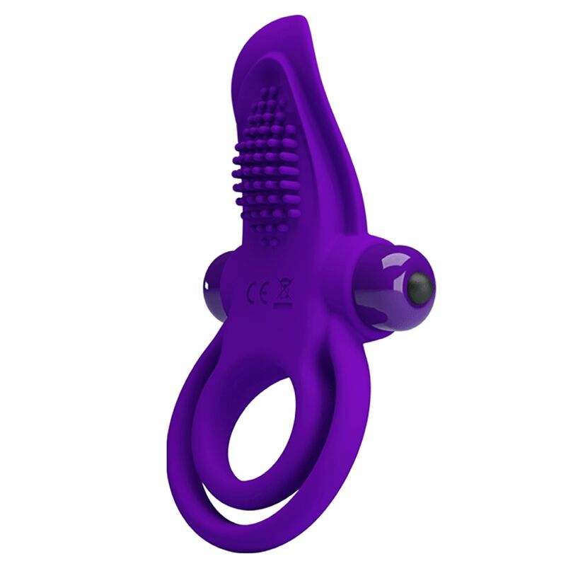 PRETTY LOVE - PURPLE VIBRATING PENIS RING - Amore24