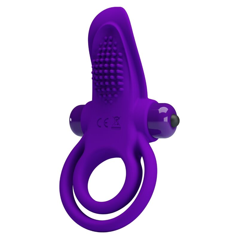 PRETTY LOVE - PURPLE VIBRATING PENIS RING - Amore24