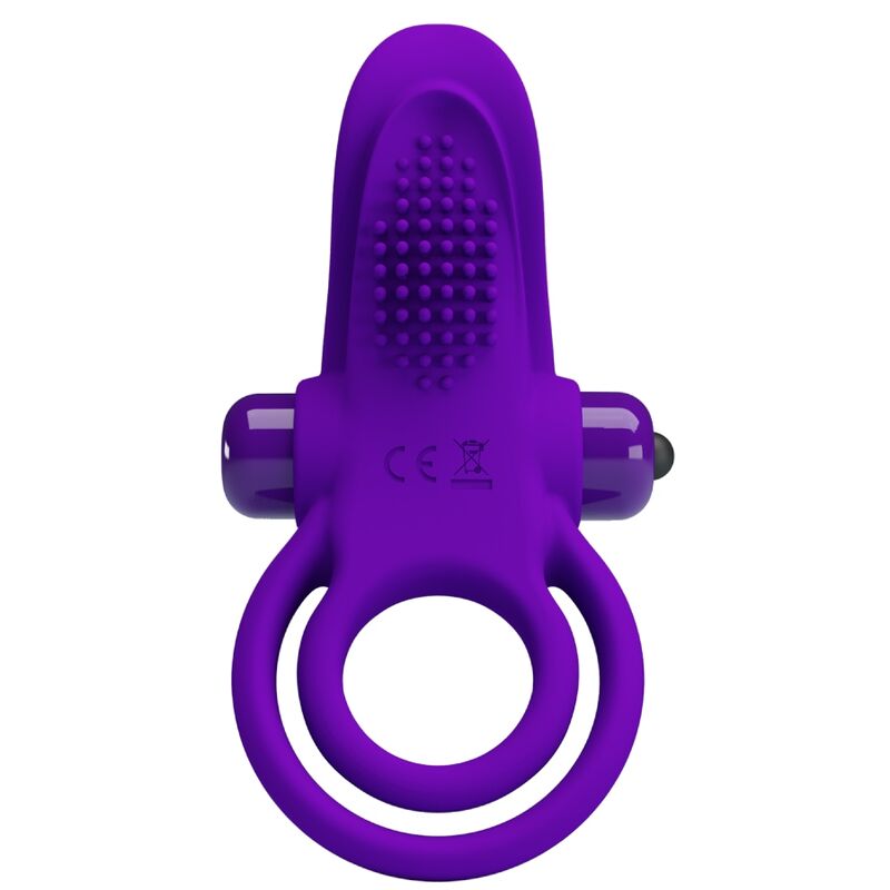 PRETTY LOVE - PURPLE VIBRATING PENIS RING - Amore24