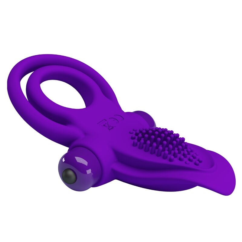 PRETTY LOVE - PURPLE VIBRATING PENIS RING - Amore24