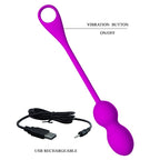 PRETTY LOVE - ELVIRA RECHARGEABLE VIBRATING BALLS PURPLE - Amore24
