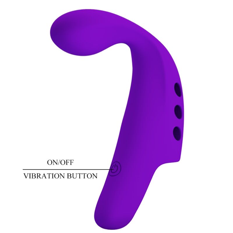 PRETTY LOVE - GORGON PURPLE RECHARGEABLE FINGER VIBRATOR - Amore24