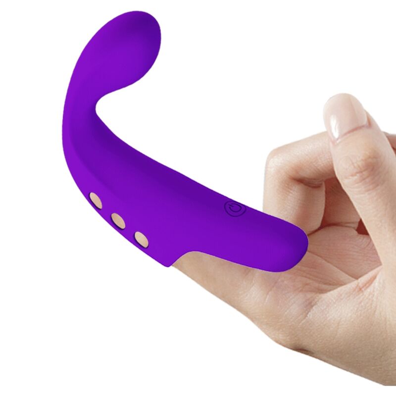 PRETTY LOVE - GORGON PURPLE RECHARGEABLE FINGER VIBRATOR - Amore24