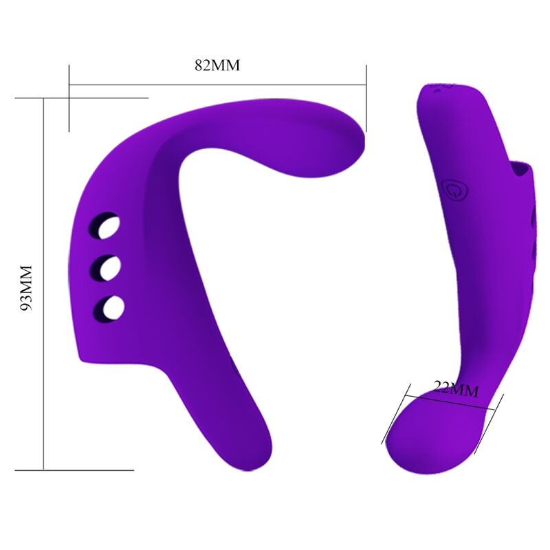 PRETTY LOVE - GORGON PURPLE RECHARGEABLE FINGER VIBRATOR - Amore24