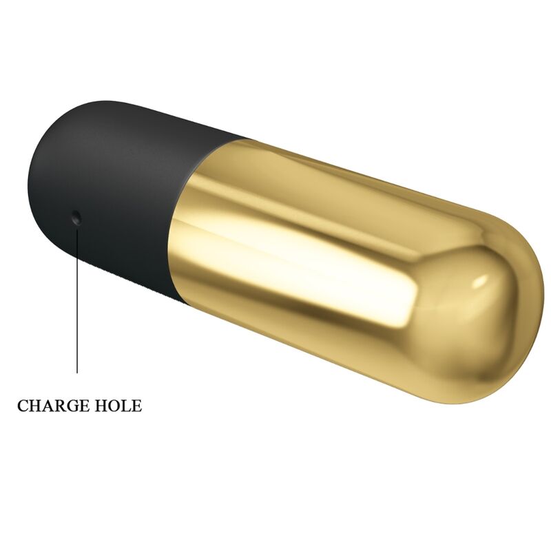 PRETTY LOVE - GOLDEN RECHARGEABLE BULLET VIBRATOR - Amore24