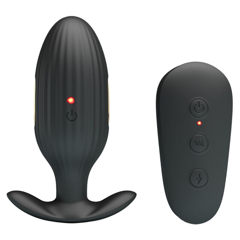 PRETTY LOVE - KELLY PLUG ANAL RECHARGEABLE VIBRATOR BLACK - Amore24