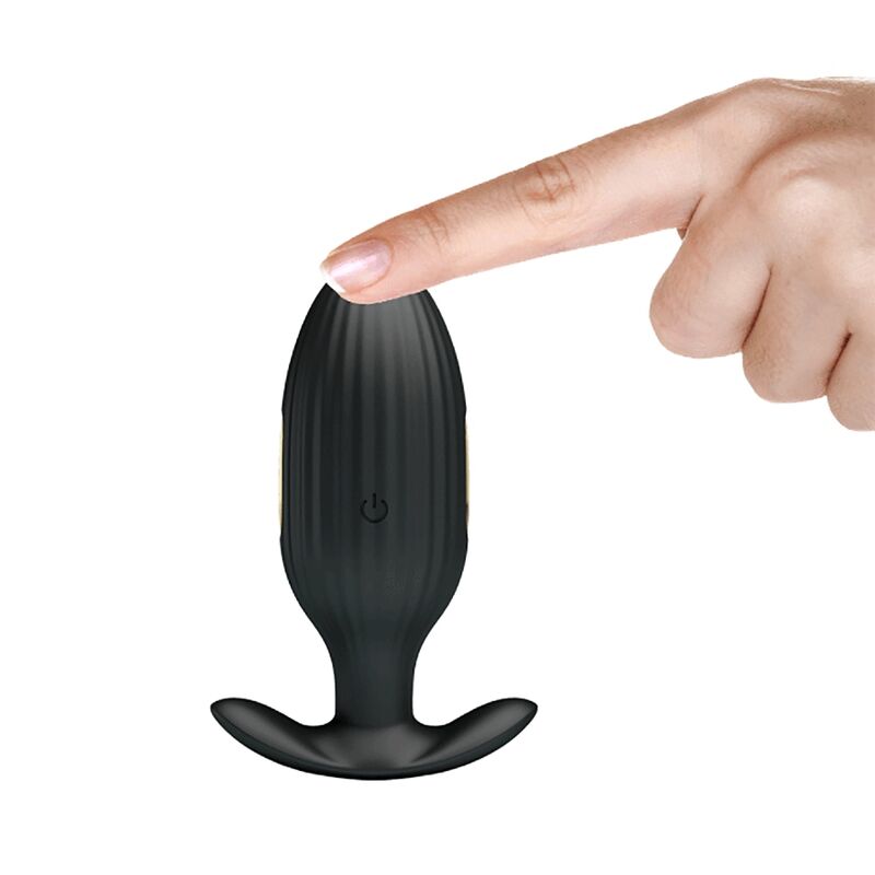 PRETTY LOVE - KELLY PLUG ANAL RECHARGEABLE VIBRATOR BLACK - Amore24