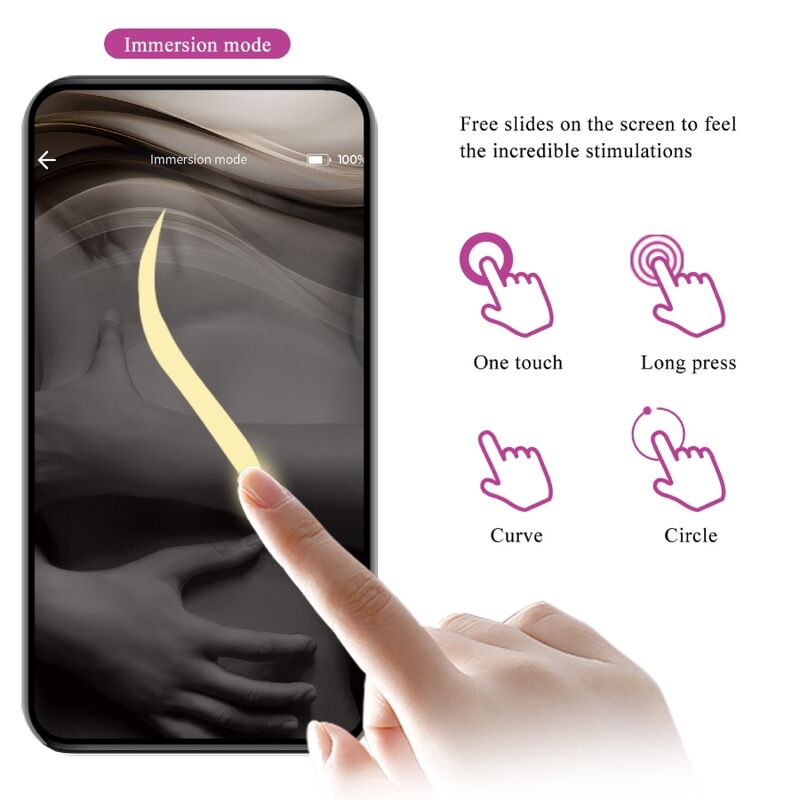 PRETTY LOVE - NYMPH VIBRATING EGG APP CONTROLLED PURPLE - Amore24