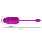 PRETTY LOVE - NYMPH VIBRATING EGG APP CONTROLLED PURPLE - Amore24