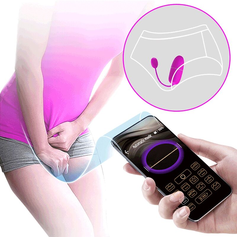 PRETTY LOVE - NYMPH VIBRATING EGG APP CONTROLLED PURPLE - Amore24