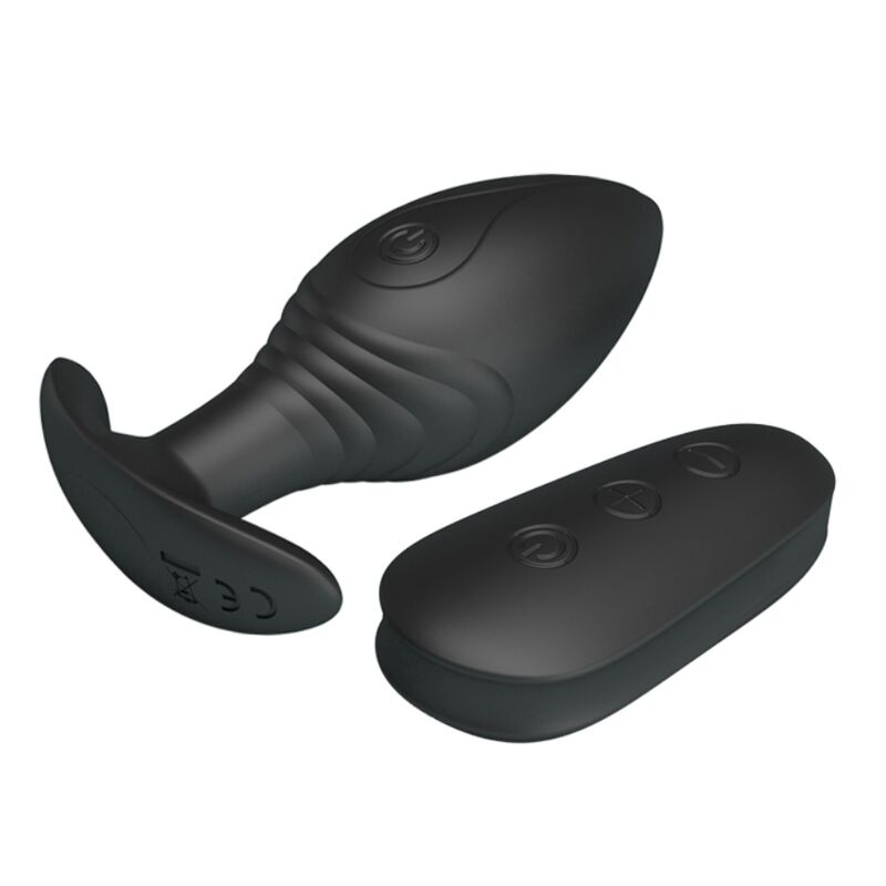 PRETTY LOVE - REGINA ANAL PLUG RECHARGEABLE VIBRATOR BLACK - Amore24