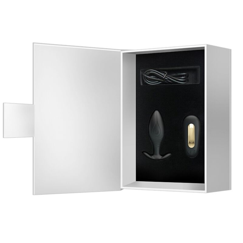 PRETTY LOVE - REGINA ANAL PLUG RECHARGEABLE VIBRATOR BLACK - Amore24