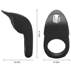 PRETTY LOVE - SUSANNA VIBRATING PENIS RING BLACK - Amore24
