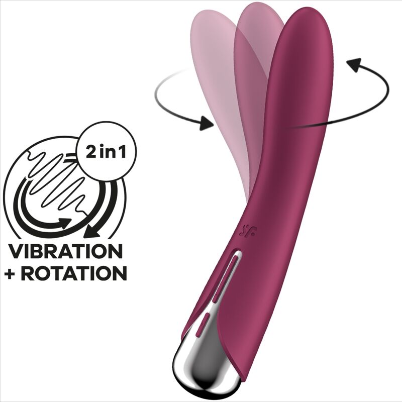SATISFYER - SPINNING VIBE 1 G-SPOT BLUE ROTATOR VIBRATOR - Amore24