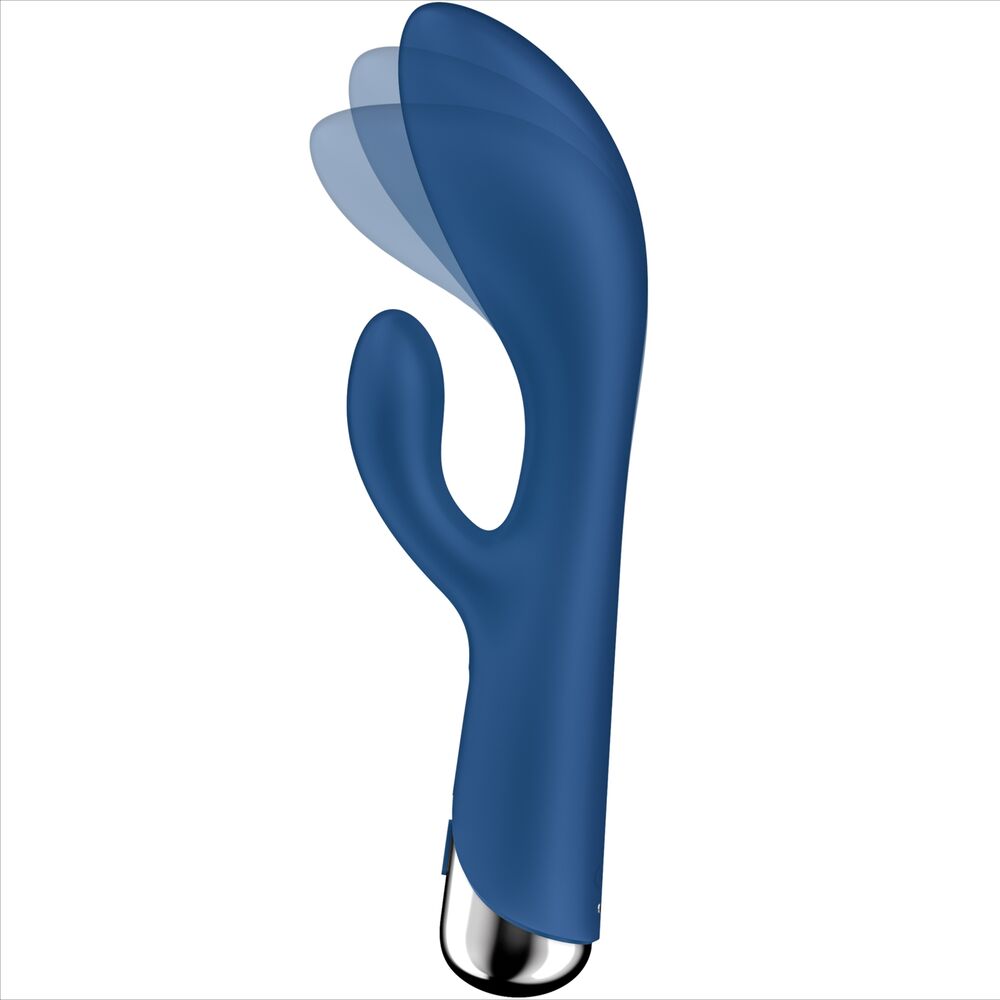 SATISFYER - SPINNING RABBIT 1 CLITORIS AND G-SPOT STIMULATION BLUE - Amore24