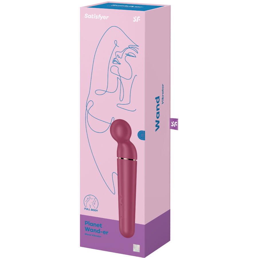 SATISFYER - PLANET WAND-ER VIBRATOR MASSAGER BLUE - Amore24