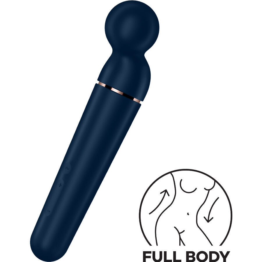 SATISFYER - PLANET WAND-ER VIBRATOR MASSAGER BLUE - Amore24