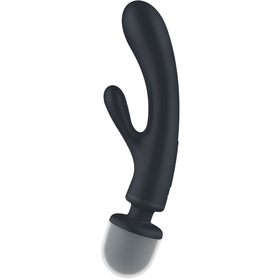 SATISFYER - TRIPLE LOVER RABBIT VIBRATOR MASSAGER GREY - Amore24