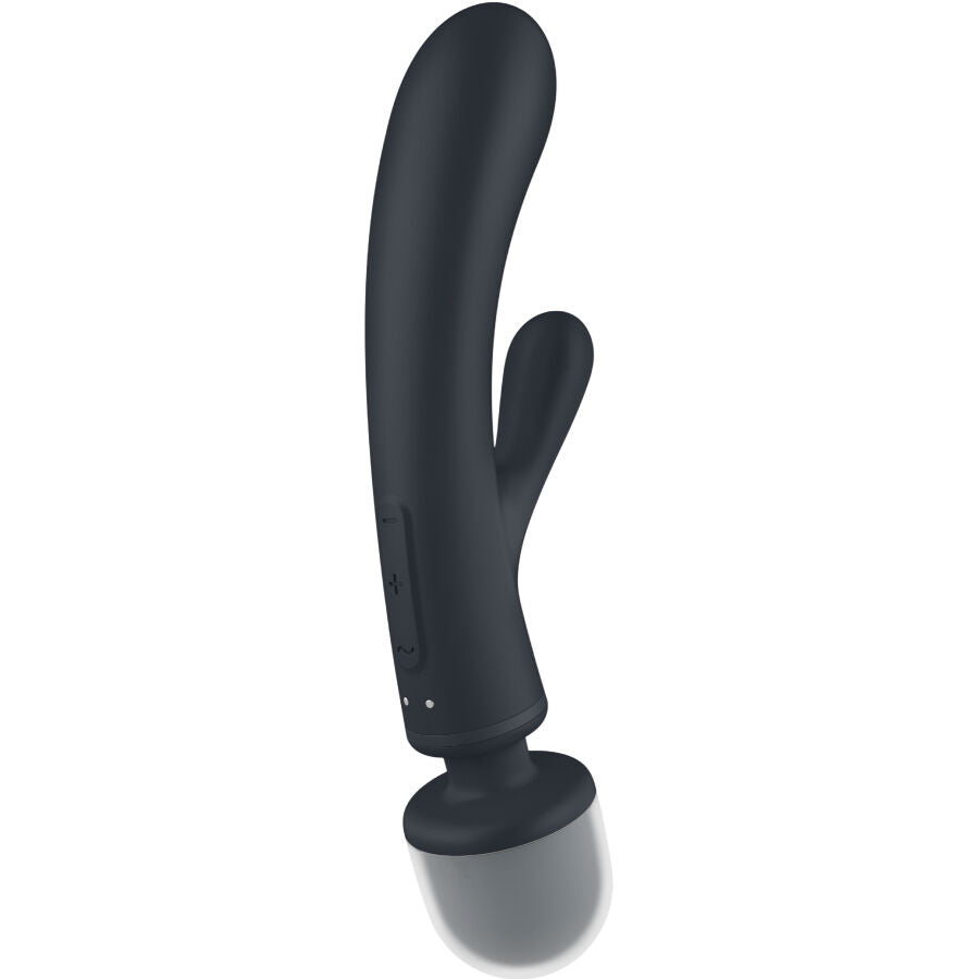 SATISFYER - TRIPLE LOVER RABBIT VIBRATOR MASSAGER GREY - Amore24