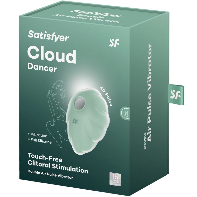 SATISFYER - CLOUD DANCER BLUE AIR PULSE VIBRATOR - Amore24