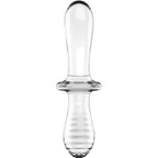 SATISFYER - DOUBLE CRYSTAL DILDO BLUE - Amore24