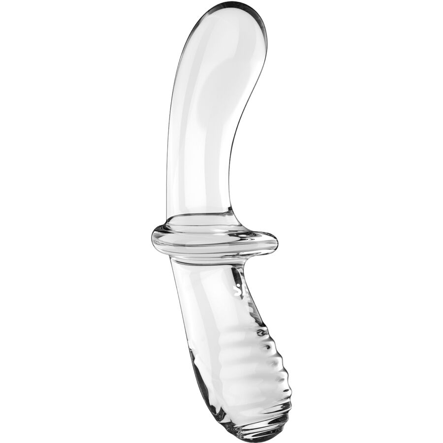 SATISFYER - DOUBLE CRYSTAL DILDO BLUE - Amore24