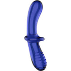 SATISFYER - DOUBLE CRYSTAL DILDO BLUE - Amore24