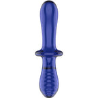SATISFYER - DOUBLE CRYSTAL DILDO BLUE - Amore24