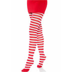 LEG AVENUE - WHITE/RED STRIPED TIGHTS - Amore24