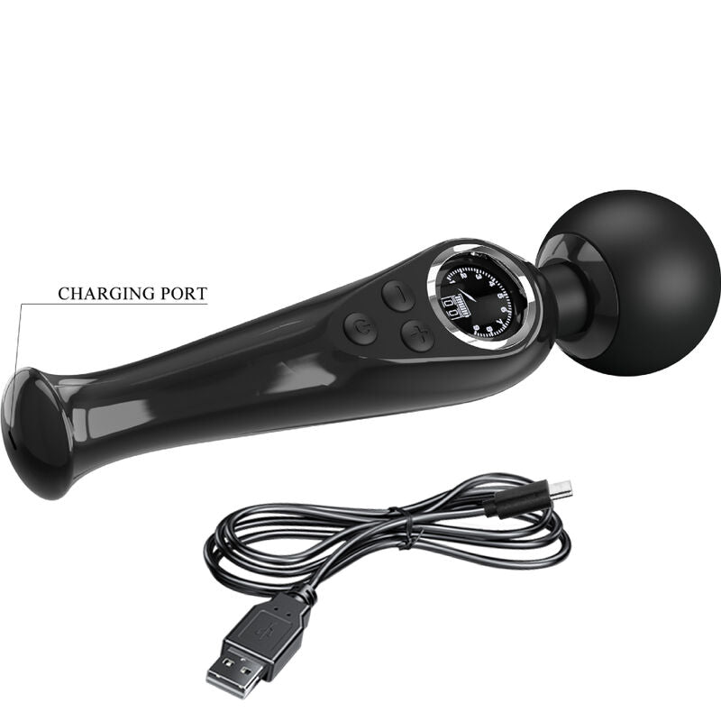 PRETTY LOVE - SKYLER VIBRATOR WAND BLACK - Amore24