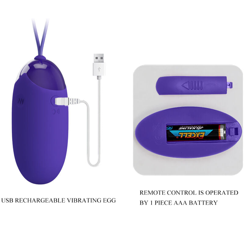 PRETTY LOVE - BERGER YOUTH VIOLATING EGG REMOTE CONTROL VIOLET - Amore24
