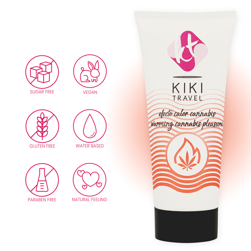 KIKÍ TRAVEL - CANNABIS HOT EFFECT LUBRICANT 50 ML - Amore24