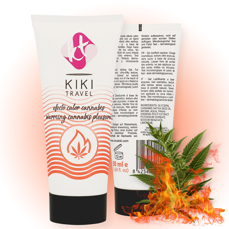 KIKÍ TRAVEL - CANNABIS HOT EFFECT LUBRICANT 50 ML - Amore24