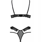 PASSION - DOLLY SET TWO PIECES BLACK L/XL - Amore24