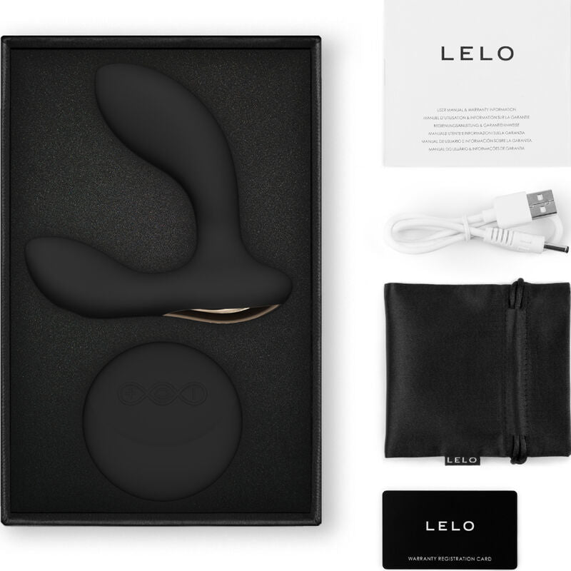 LELO - HUGO 2 PROSTATE MASSAGER REMOTE CONTROL BLACK - Amore24