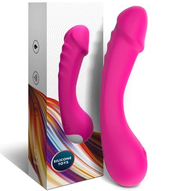 ARMONY - DILDO VIBRATOR G-SPOT SILICONE FUCHSIA - Amore24