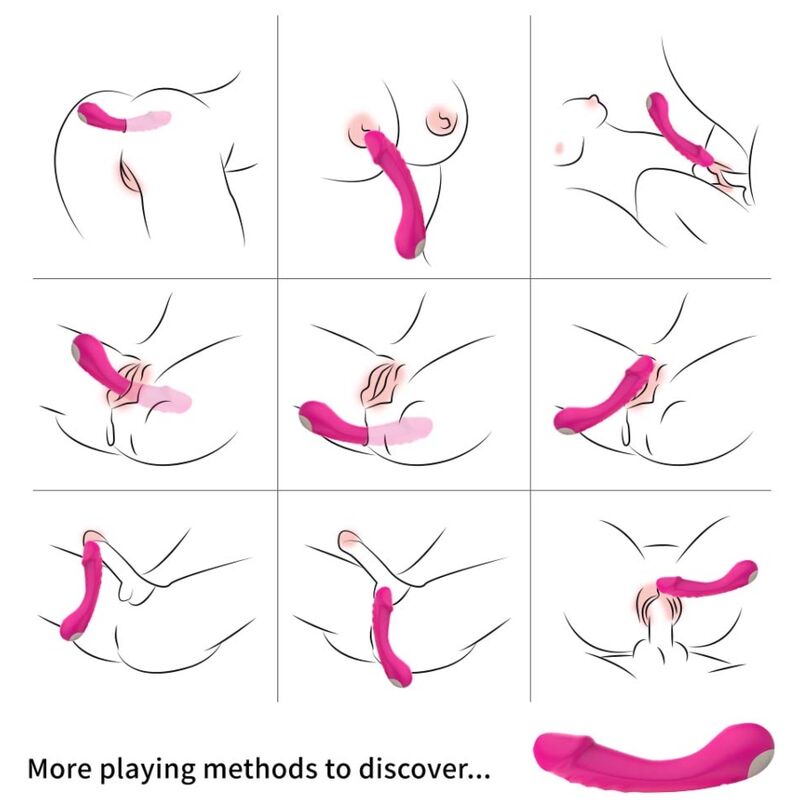 ARMONY - DILDO VIBRATOR G-SPOT SILICONE FUCHSIA - Amore24