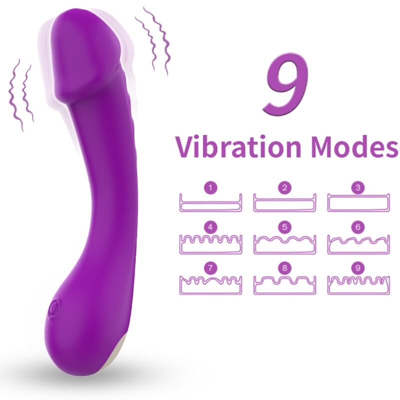 ARMONY - DILDO VIBRATOR G-SPOT SILICONE PURPLE - Amore24