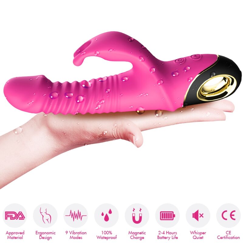 ARMONY - ZING DILDO VIBRATOR RABBIT FUCHSIA - Amore24
