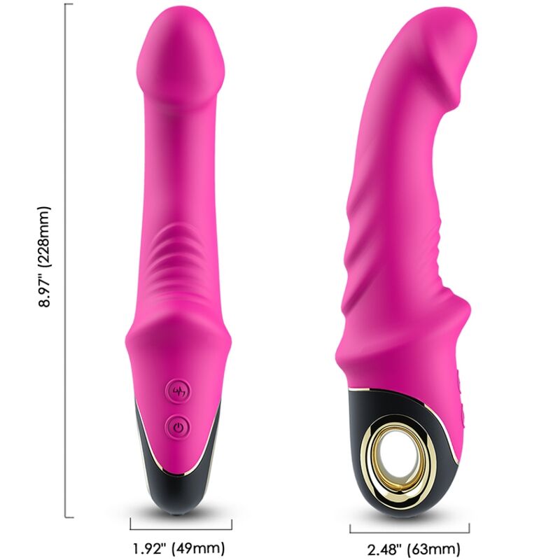 ARMONY - JOYBLADE DILDO VIBRATOR ROTATOR FUCHSIA - Amore24