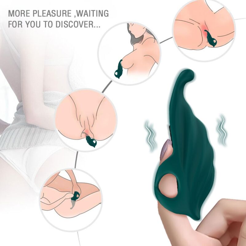 ARMONY - FINGER STIMULATOR & VIBRATOR GREEN - Amore24