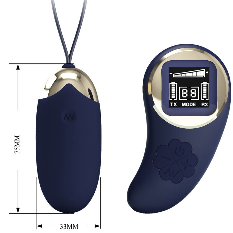 PRETTY LOVE - MINA VIBRATING EGG REMOTE CONTROL BLUE - Amore24
