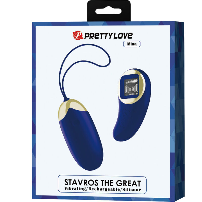 PRETTY LOVE - MINA VIBRATING EGG REMOTE CONTROL BLUE - Amore24