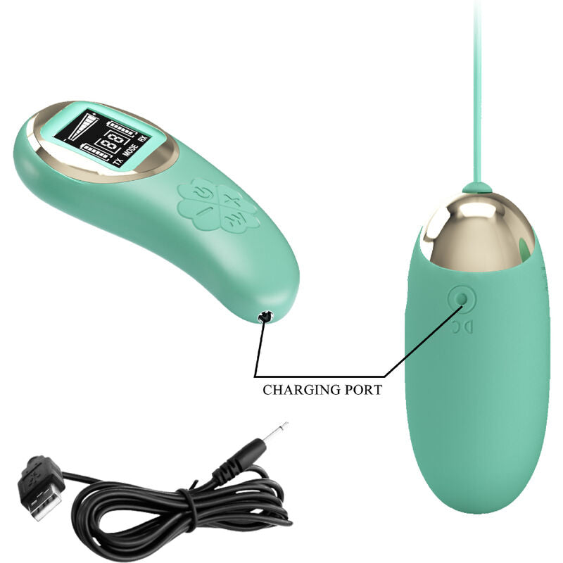 PRETTY LOVE - GREEN REMOTE CONTROL VIBRATING EGG MINE - Amore24
