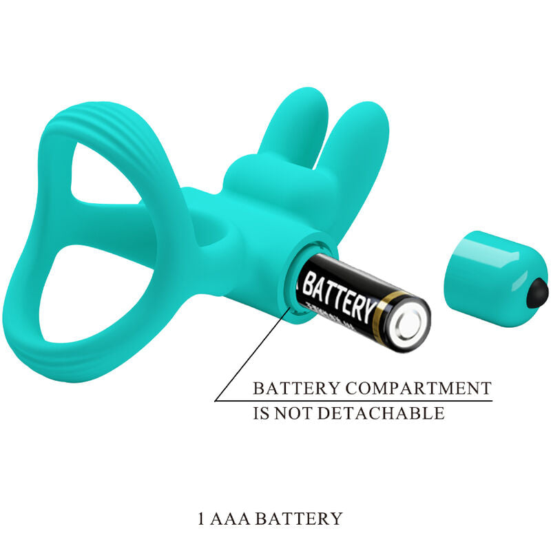 PRETTY LOVE - DANTE GREEN RABBIT VIBRATOR RING - Amore24